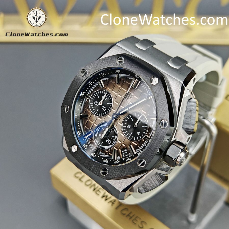 Audemars Piguet Super Clone Watches 1:1 Royal Oak Offshore Taupe Dial 26420 Selfwinding Chronograph - Image 3