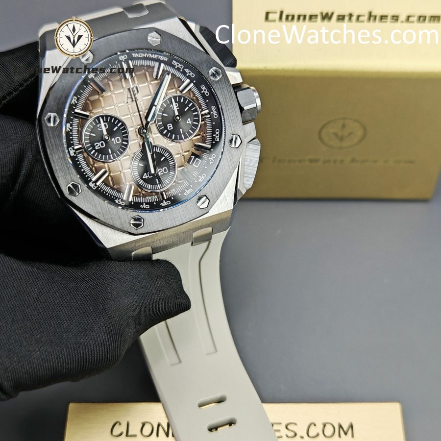 Audemars Piguet Super Clone Watches 1:1 Royal Oak Offshore Taupe Dial 26420 Selfwinding Chronograph - Image 4