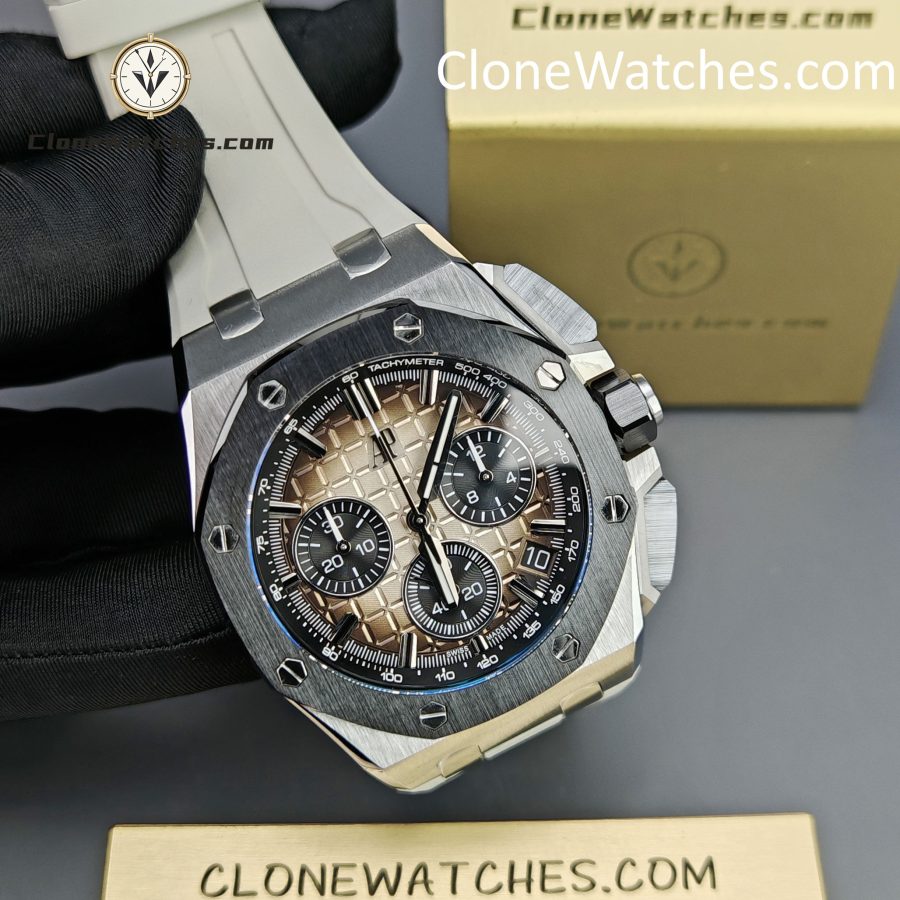 Audemars Piguet Super Clone Watches 1:1 Royal Oak Offshore Taupe Dial 26420 Selfwinding Chronograph - Image 5
