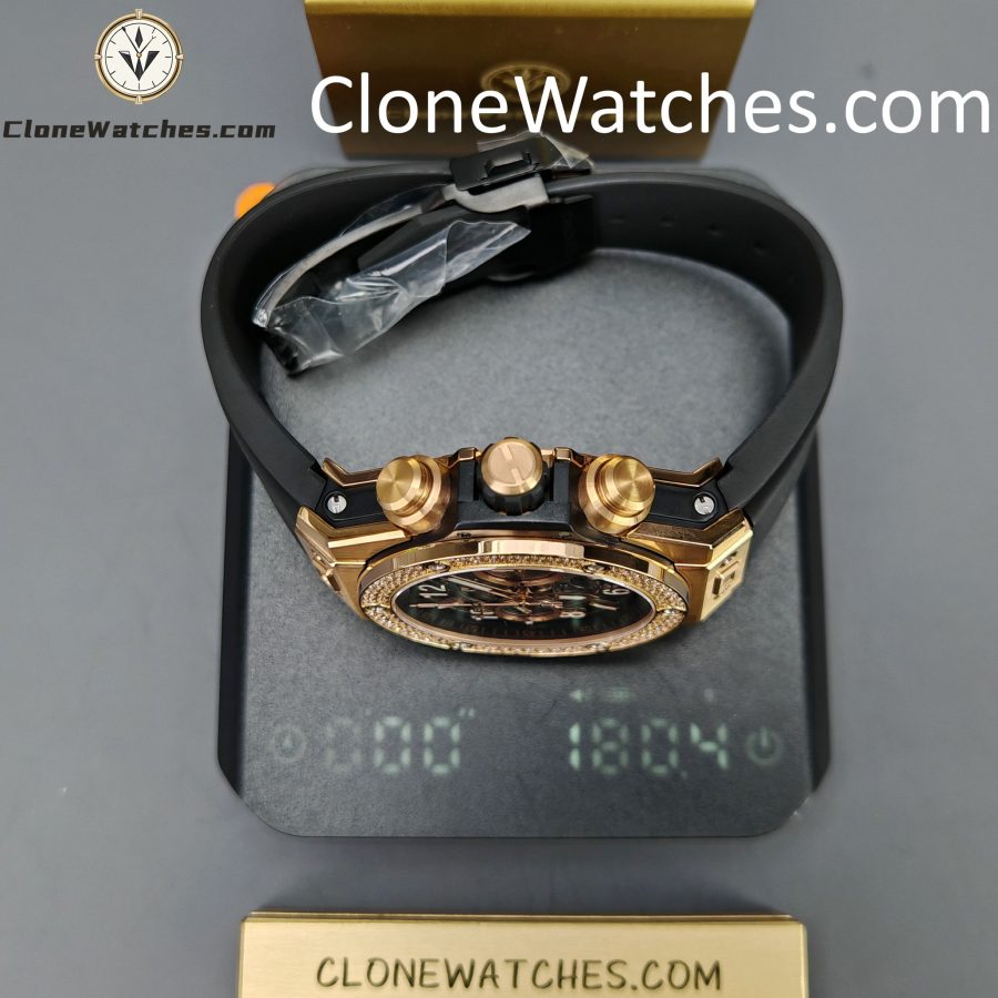 Hublot Super Clone Watches 1:1 Big Bang Unico King Gold Diamonds 42 mm 441.OX.1181.RX.1104 - Image 15
