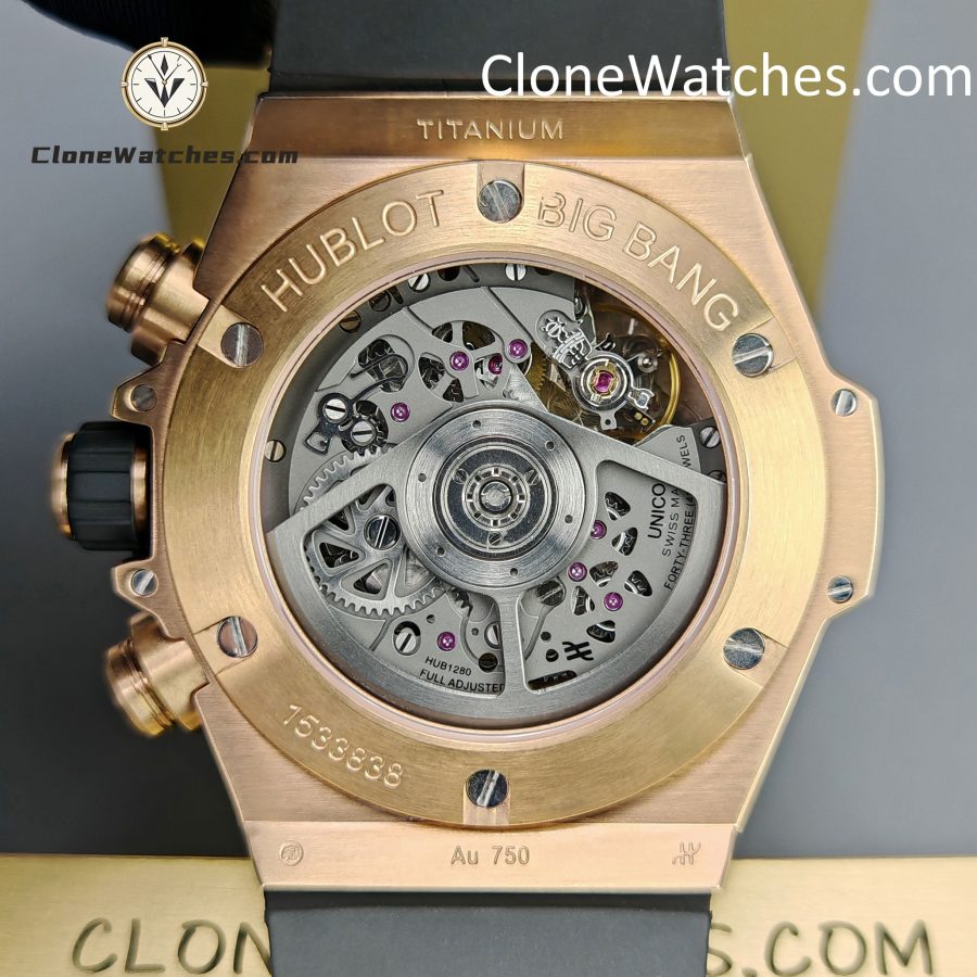 Hublot Super Clone Watches 1:1 Big Bang Unico King Gold Diamonds 42 mm 441.OX.1181.RX.1104 - Image 12