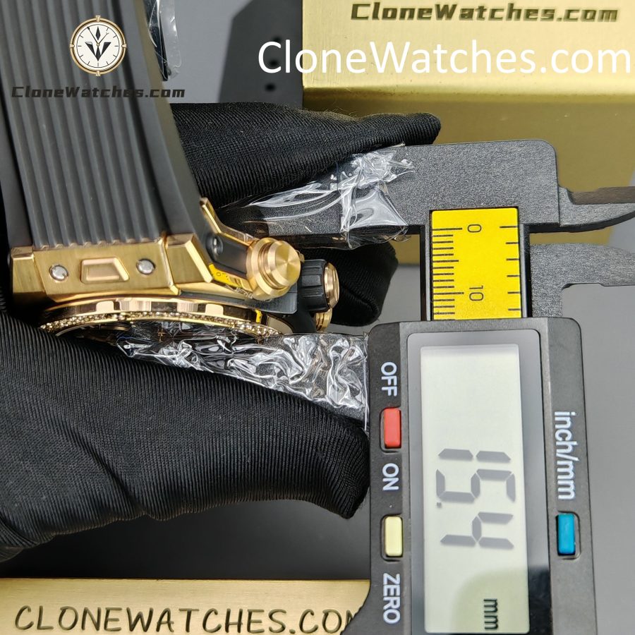 Hublot Super Clone Watches 1:1 Big Bang Unico King Gold Diamonds 42 mm 441.OX.1181.RX.1104 - Image 14