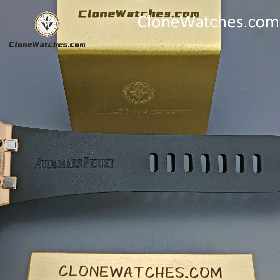 Audemars Piguet Super Clone Watches 1:1 Royal Oak Offshore Rose Gold Black Dial 26420 Selfwinding Chronograph - Image 10