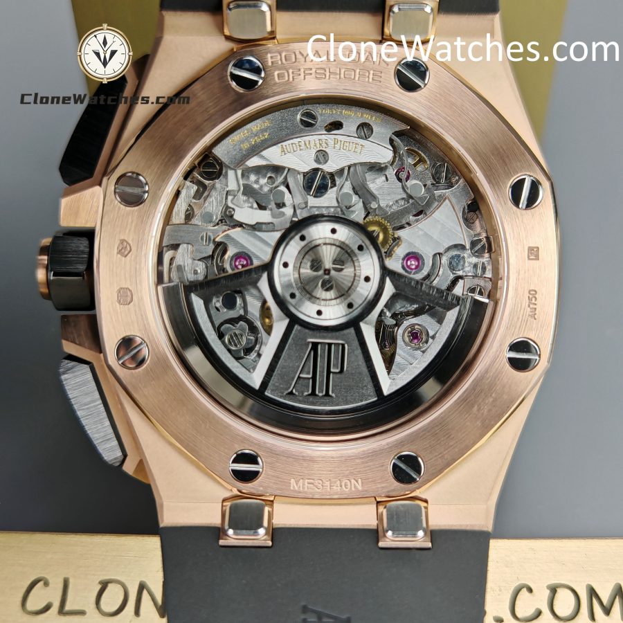 Audemars Piguet Super Clone Watches 1:1 Royal Oak Offshore Rose Gold Black Dial 26420 Selfwinding Chronograph - Image 11