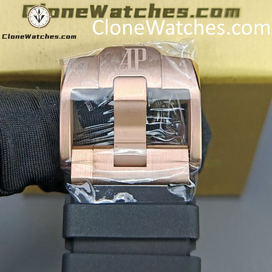 Audemars Piguet Super Clone Watches 1:1 Royal Oak Offshore Rose Gold Black Dial 26420 Selfwinding Chronograph - Image 13