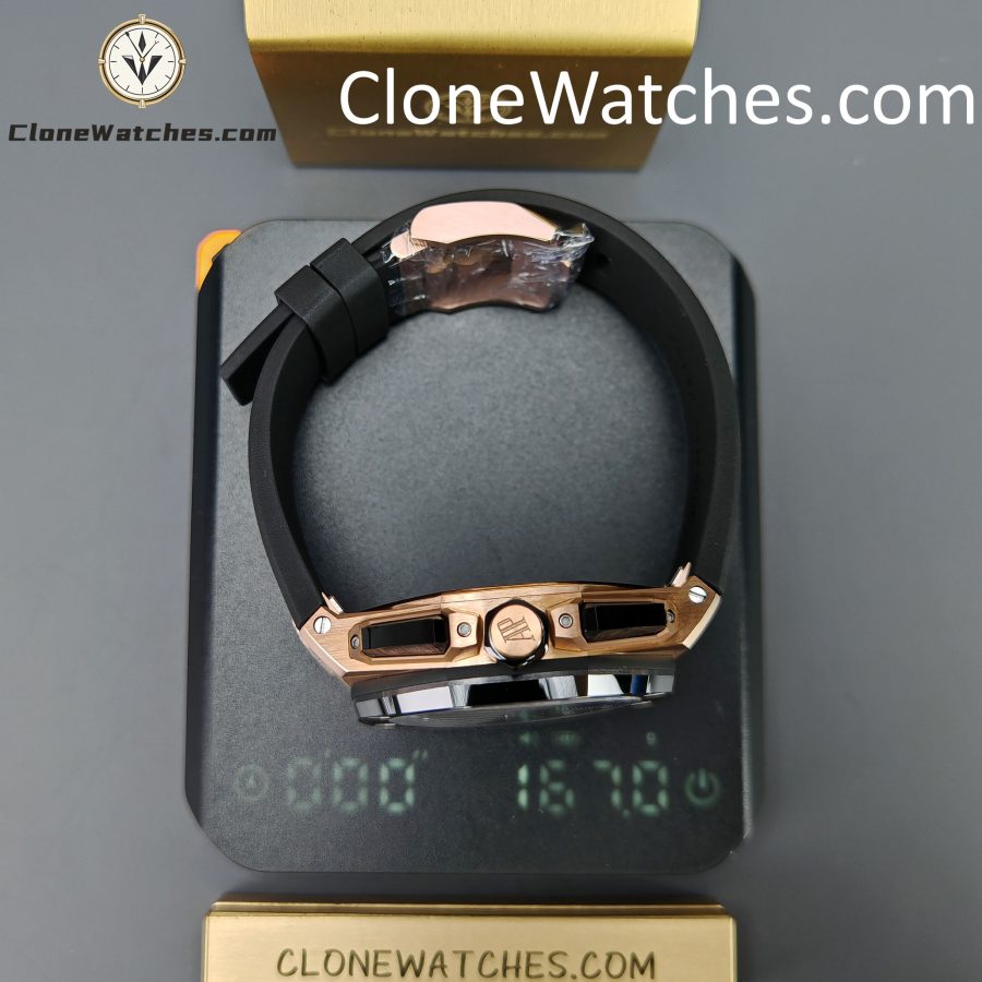 Audemars Piguet Super Clone Watches 1:1 Royal Oak Offshore Rose Gold Black Dial 26420 Selfwinding Chronograph - Image 15