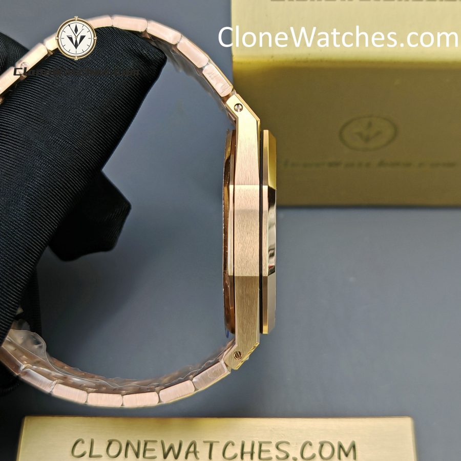 Audemars Piguet Super Clone Watches 1:1 Royal Oak"Jumbo" Extra-Thin "50th Anniversary" 16202 Smoked Grey Dial 39MM - Image 8