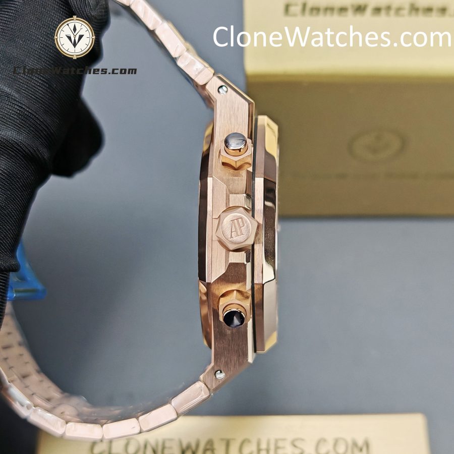 Audemars Piguet Super Clone Watches 1:1 Royal Oak Rose Gold 26240 Green Dial - Image 7