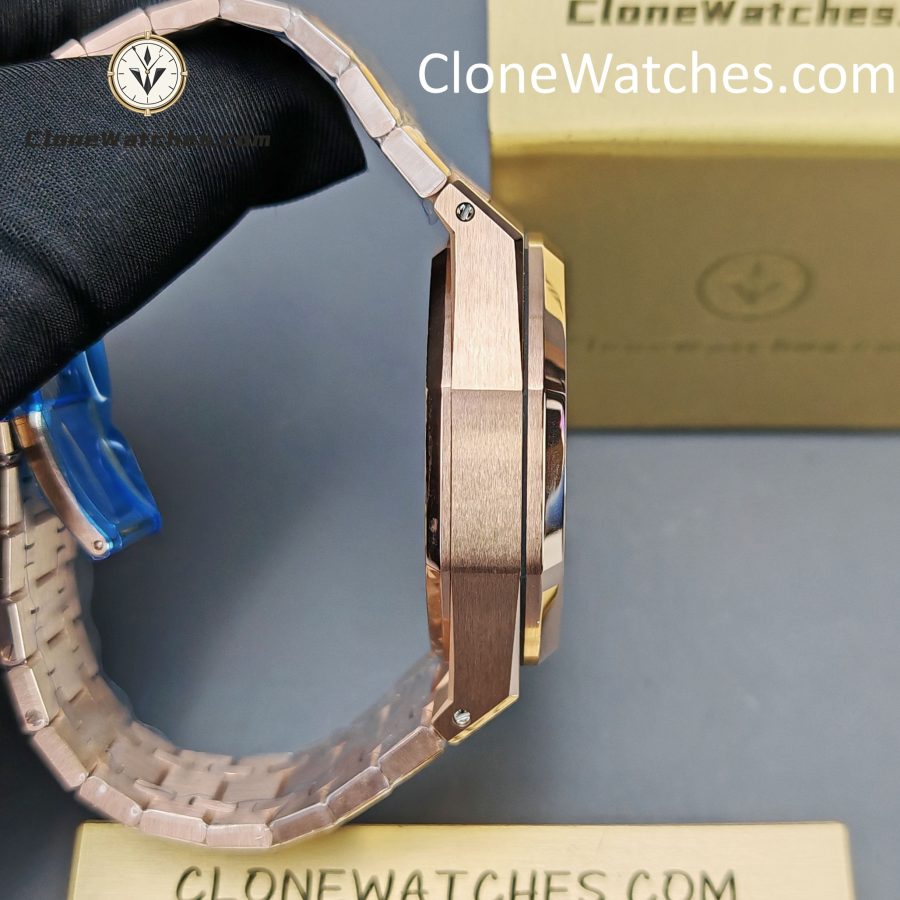 Audemars Piguet Super Clone Watches 1:1 Royal Oak Rose Gold 26240 Green Dial - Image 8
