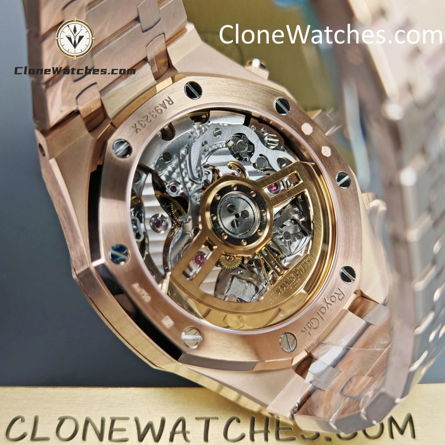 Audemars Piguet Super Clone Watches 1:1 Royal Oak Rose Gold 26240 Green Dial - Image 10