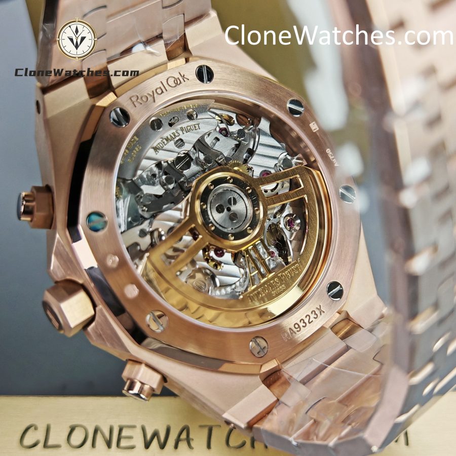 Audemars Piguet Super Clone Watches 1:1 Royal Oak Rose Gold 26240 Green Dial - Image 9