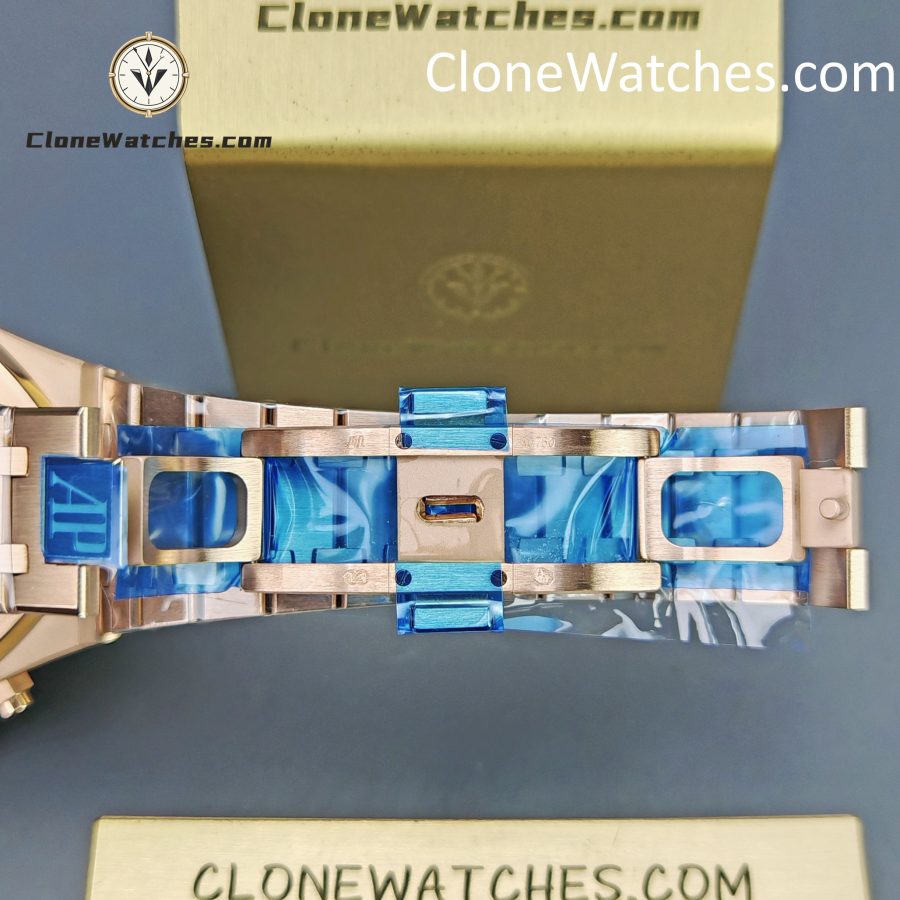 Audemars Piguet Super Clone Watches 1:1 Royal Oak Rose Gold 26240 Green Dial - Image 11