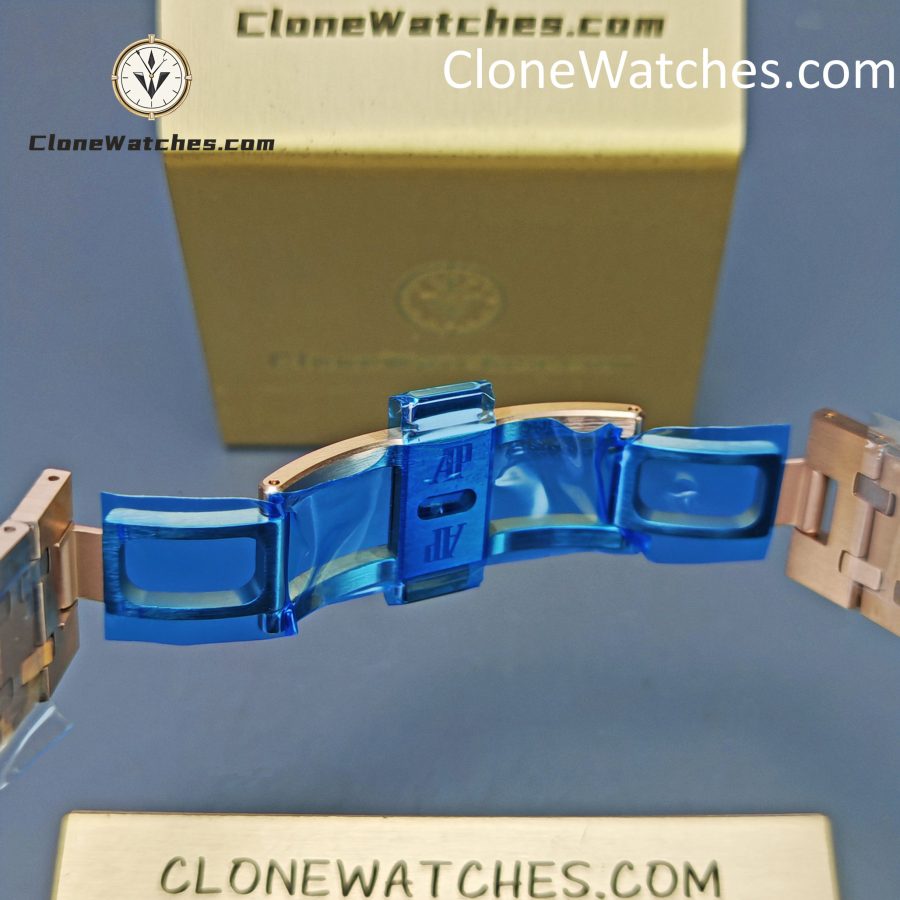 Audemars Piguet Super Clone Watches 1:1 Royal Oak Rose Gold 26240 Green Dial - Image 12