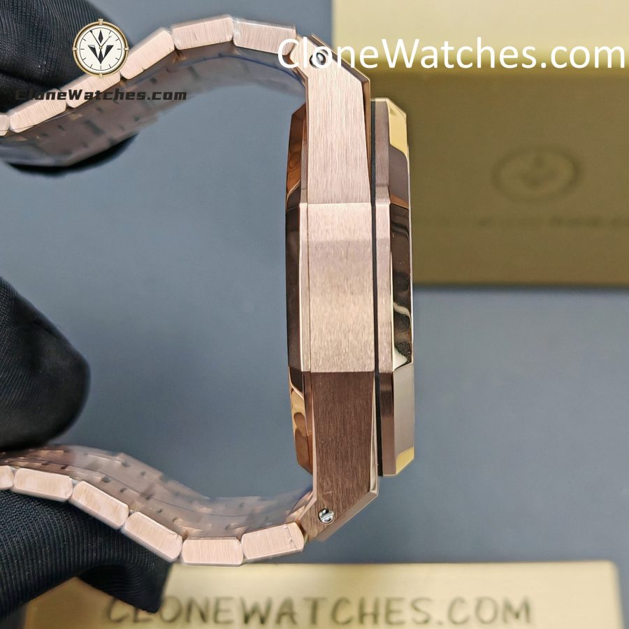 Audemars Piguet Super Clone Watches 1:1 Royal Oak Rose Gold 26240 Black Dial - Image 7