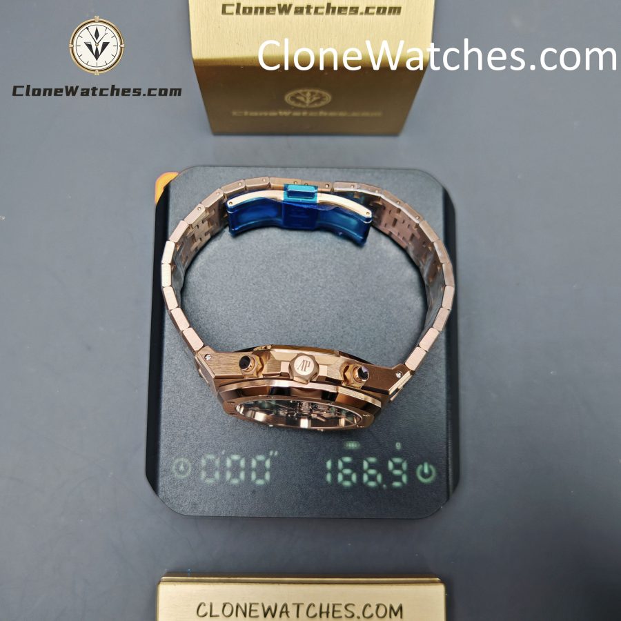 Audemars Piguet Super Clone Watches 1:1 Royal Oak Rose Gold 26240 Black Dial - Image 16