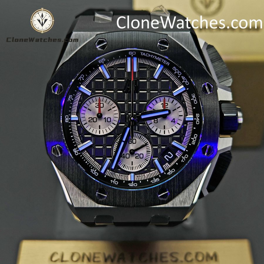 Audemars Piguet Super Clone Watches 1:1 Royal Oak Offshore Black Dial 26420 Selfwinding Chronograph - Image 2