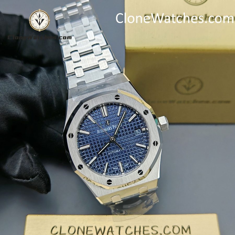Audemars Piguet Super Clone Watches 1:1 Royal Oak 15450 Blue Dial 37MM - Image 5