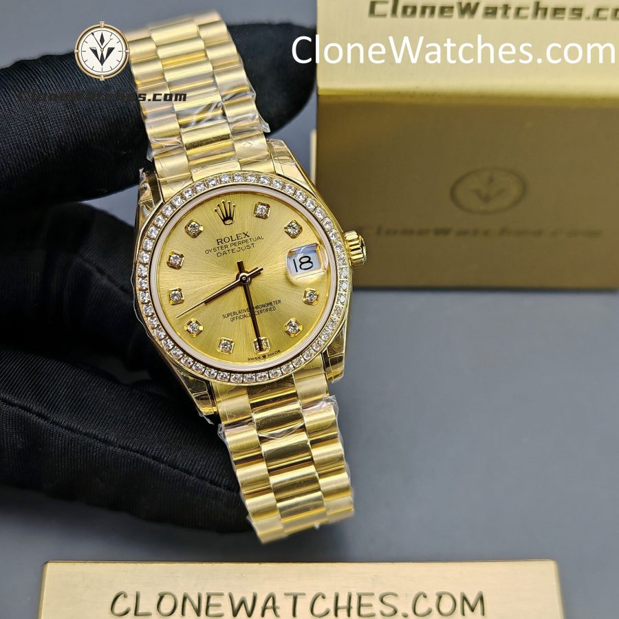 Rolex Super Clone Watches 1:1 DateJust m278288rbr-0005 President 31MM 2236 Movement - Image 5