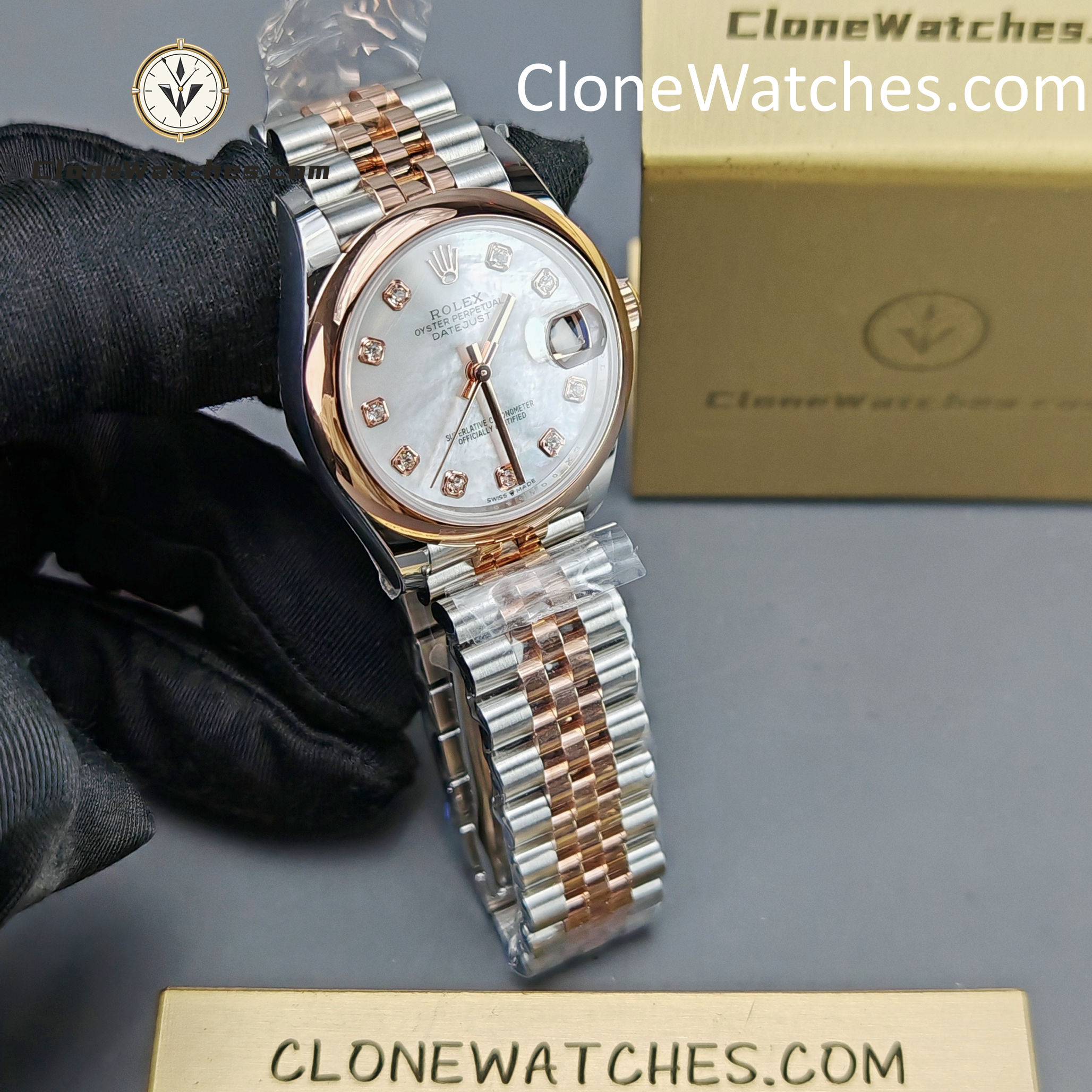 Rolex Super Clone Watches 1:1 DateJust m278243-0028 Jubilee 31MM 2236 Movement - Image 3