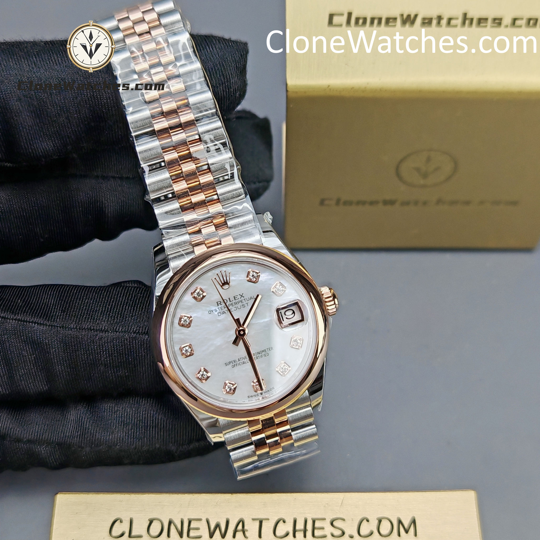 Rolex Super Clone Watches 1:1 DateJust m278243-0028 Jubilee 31MM 2236 Movement - Image 4