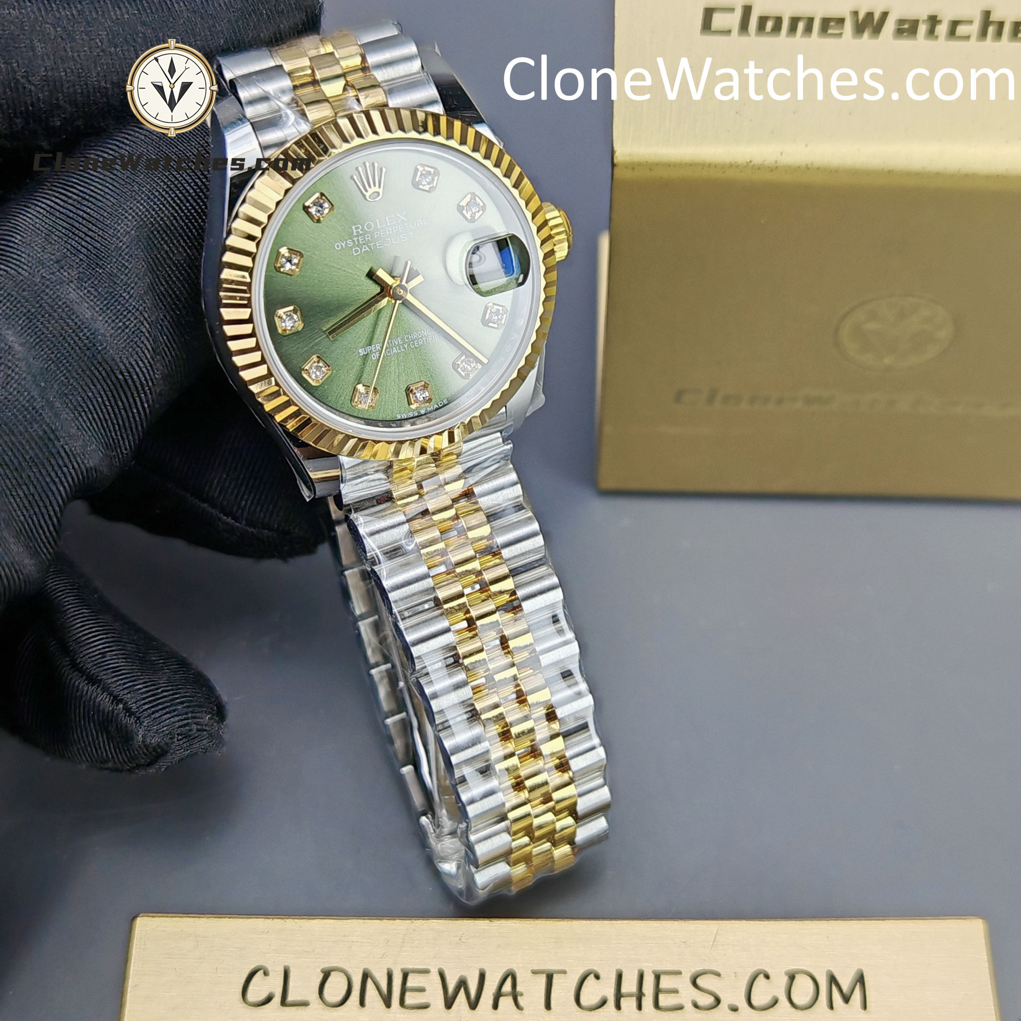 Rolex Super Clone Watches 1:1 DateJust m278273-0030 Jubilee 31MM 2236 Movement - Image 3