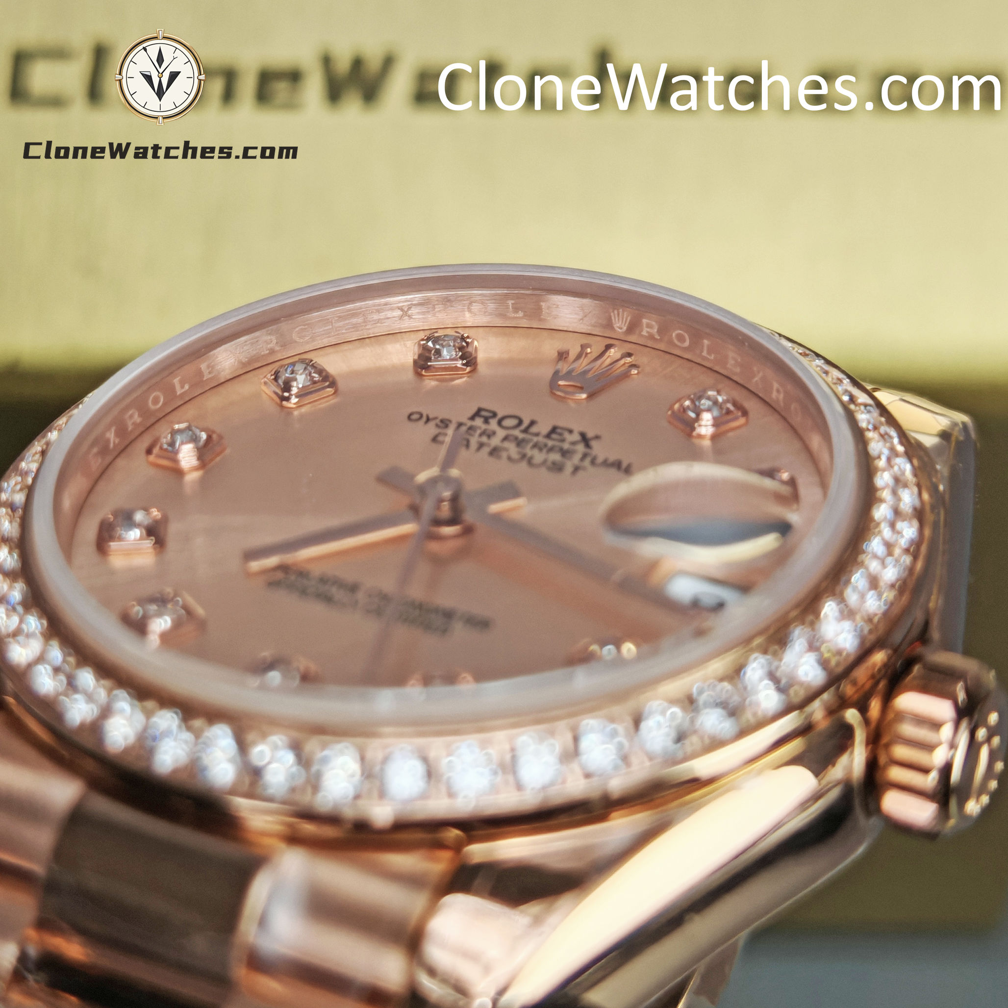 Rolex Super Clone Watches 1:1 DateJust m278285rbr-0025 President 31MM 2236 Movement - Image 13