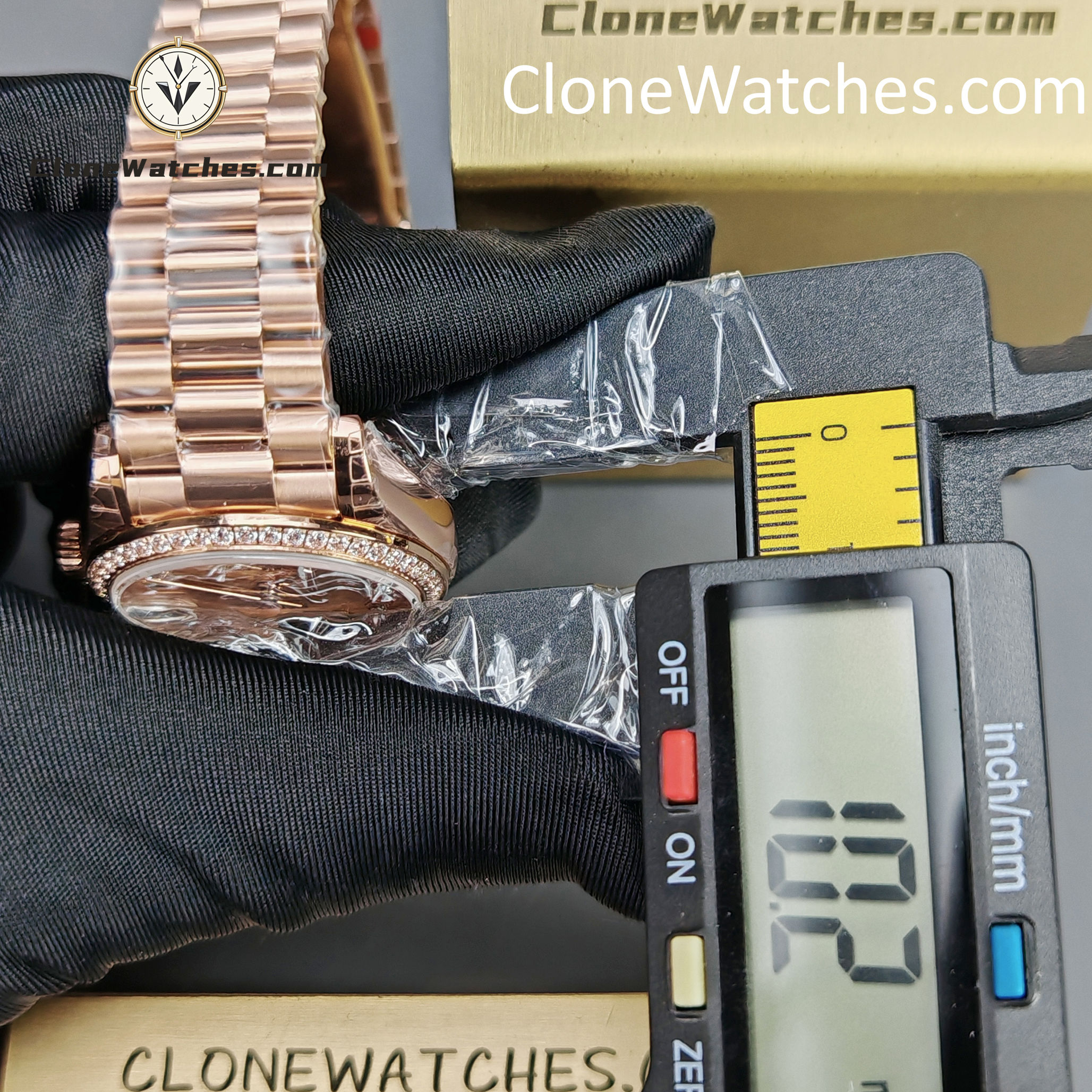 Rolex Super Clone Watches 1:1 DateJust m278285rbr-0025 President 31MM 2236 Movement - Image 15