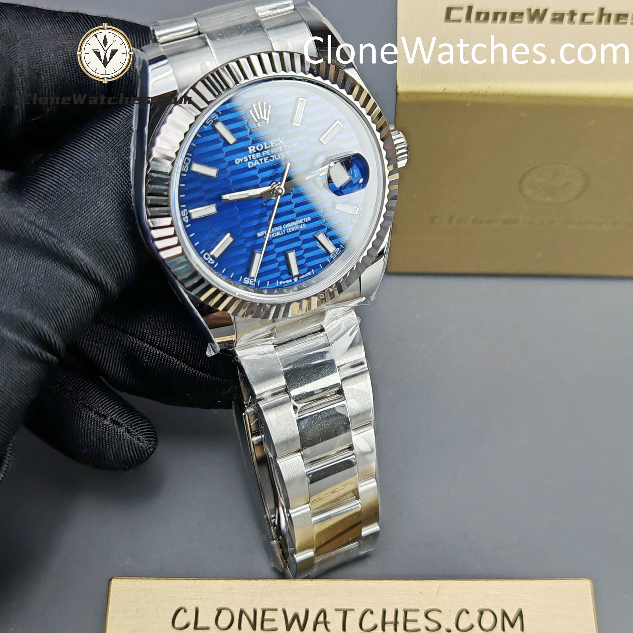 Rolex Super Clone Watch 1:1 DateJust m126334-0031 Oyster 41MM 3235 Movement - Image 4