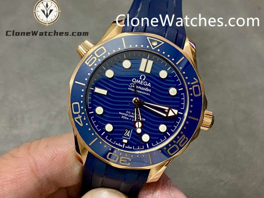 OMEGA Super Clone Watches 1:1 Seamaster Diver 300M Rose Gold 210.62.42.20.03.001 42MM - Image 3