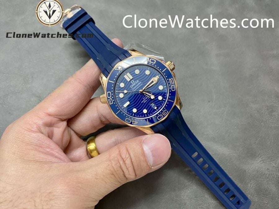 OMEGA Super Clone Watches 1:1 Seamaster Diver 300M Rose Gold 210.62.42.20.03.001 42MM - Image 4