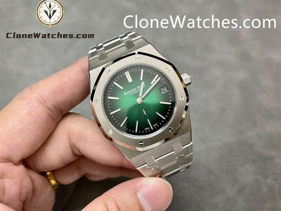 Audemars Piguet Super Clone Watches 1:1 Royal Oak"Jumbo" Extra-Thin "50th Anniversary" 16202 Gradient Green Dial 39MM - Image 4