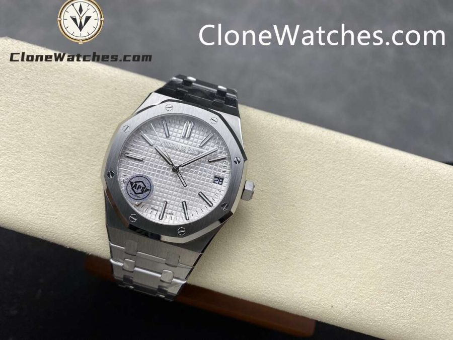 Audemars Piguet Super Clone Watches 1:1 Royal Oak "50th Anniversary" 15510 White Dial 41MM - Image 4