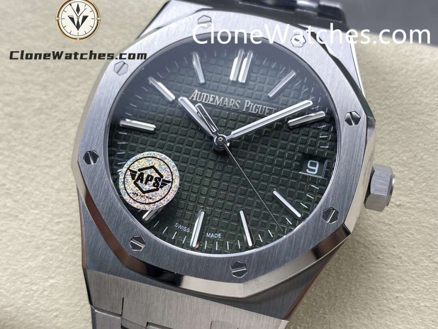 Audemars Piguet Super Clone Watches 1:1 Royal Oak "50th Anniversary" 15510 Green Dial 41MM - Image 3