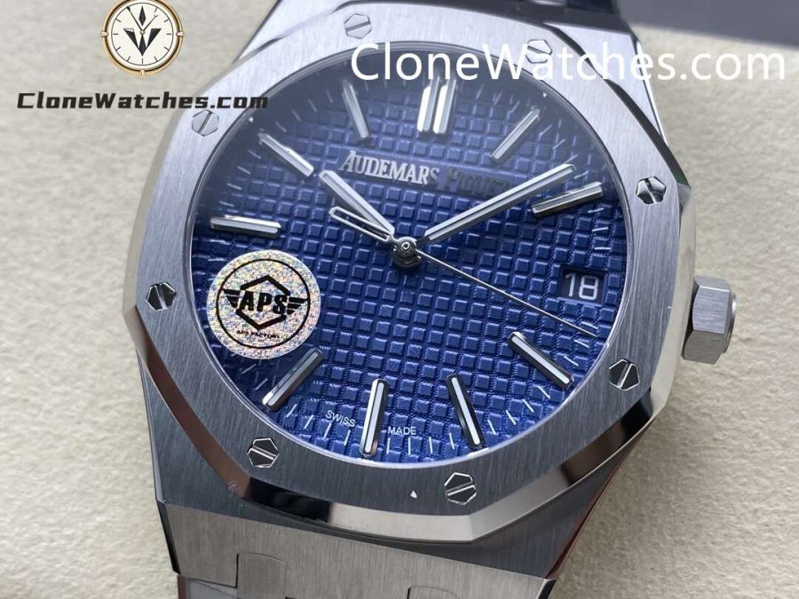 Audemars Piguet Super Clone Watches 1:1 Royal Oak "50th Anniversary" 15510 Blue Dial 41MM - Image 3