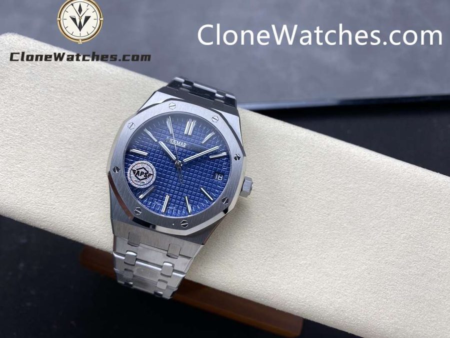 Audemars Piguet Super Clone Watches 1:1 Royal Oak "50th Anniversary" 15510 Blue Dial 41MM - Image 5