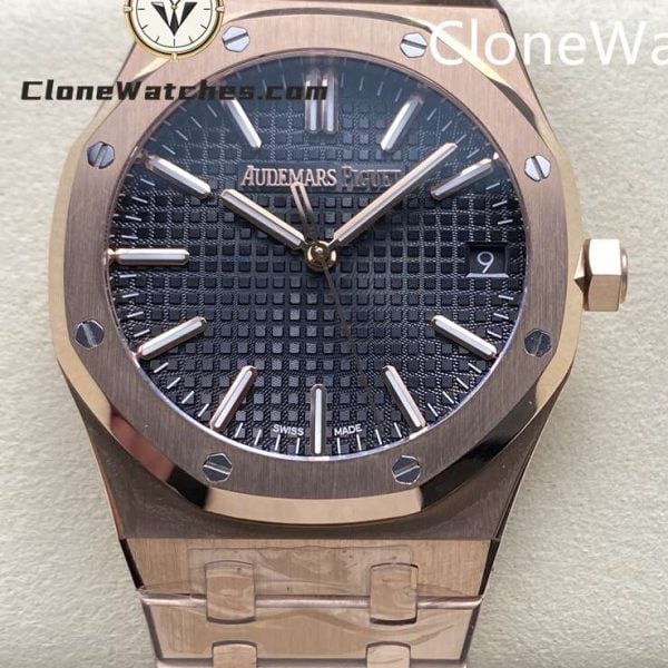 Super Clone Watches – Audemars Piguet 15510 Rose Gold Black Dial