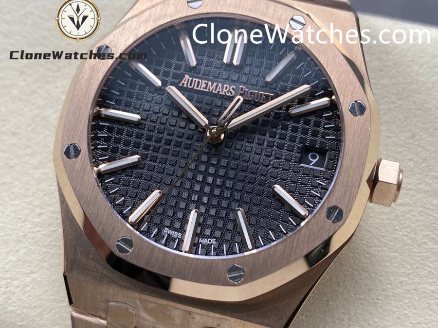 Audemars Piguet Super Clone Watches 1:1 Royal Oak 15510 Rose Gold Black Dial 41MM - Image 3