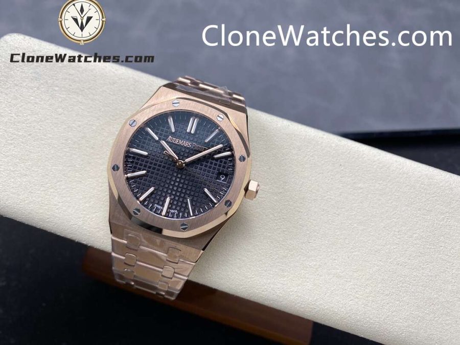 Audemars Piguet Super Clone Watches 1:1 Royal Oak 15510 Rose Gold Black Dial 41MM - Image 5