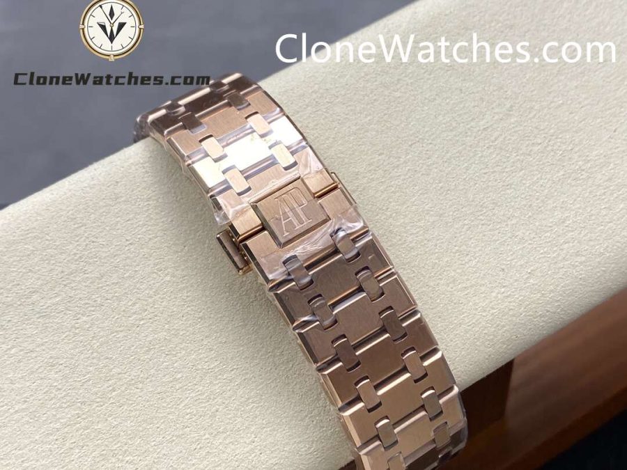 Audemars Piguet Super Clone Watches 1:1 Royal Oak 15510 Rose Gold Black Dial 41MM - Image 9