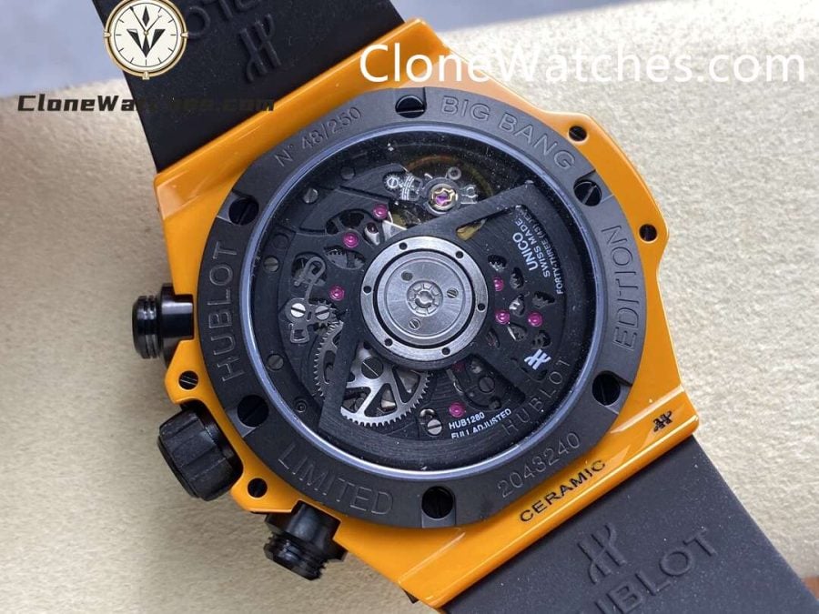 Hublot Super Clone Watches 1:1 Big Bang Unico Orange Ceramic 42MM 441.CU.5910.RX - Image 7