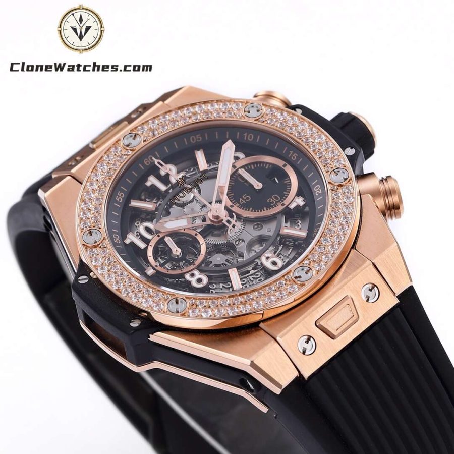 Hublot Super Clone Watches 1:1 Big Bang Unico King Gold Diamonds 42 mm 441.OX.1181.RX.1104 - Image 5