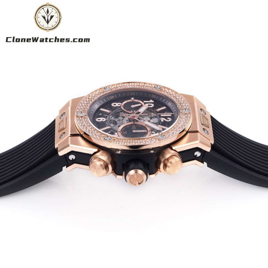 Hublot Super Clone Watches 1:1 Big Bang Unico King Gold Diamonds 42 mm 441.OX.1181.RX.1104 - Image 7