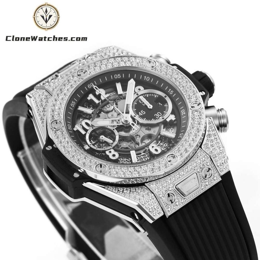 Hublot Super Clone Watches 1:1 Big Bang Unico Titanium Pavé 42mm 441.NX.1171.RX.1704 - Image 5