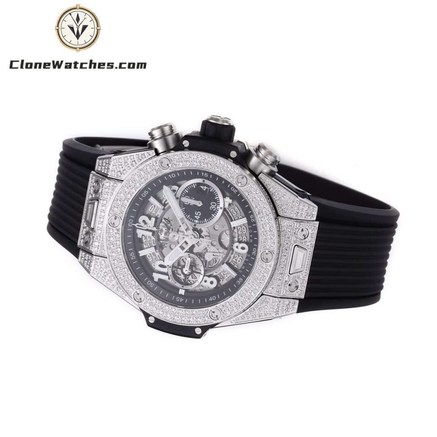 Hublot Super Clone Watches 1:1 Big Bang Unico Titanium Pavé 42mm 441.NX.1171.RX.1704 - Image 6