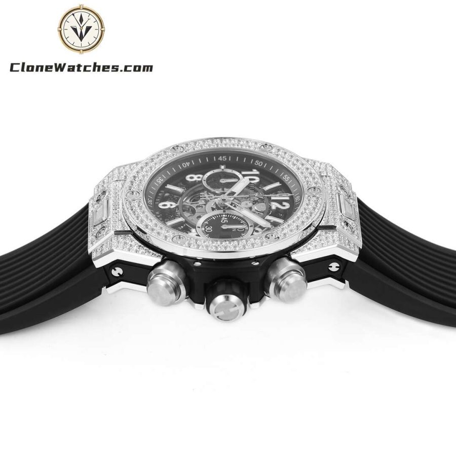 Hublot Super Clone Watches 1:1 Big Bang Unico Titanium Pavé 42mm 441.NX.1171.RX.1704 - Image 7