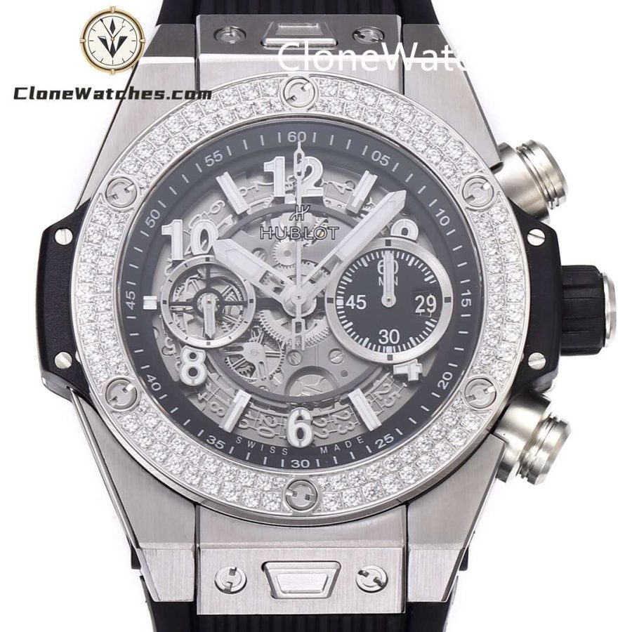 Hublot Super Clone Watches 1:1 Big Bang Unico Titanium Diamonds 42mm 441.NX.1171.RX.1104 - Image 2