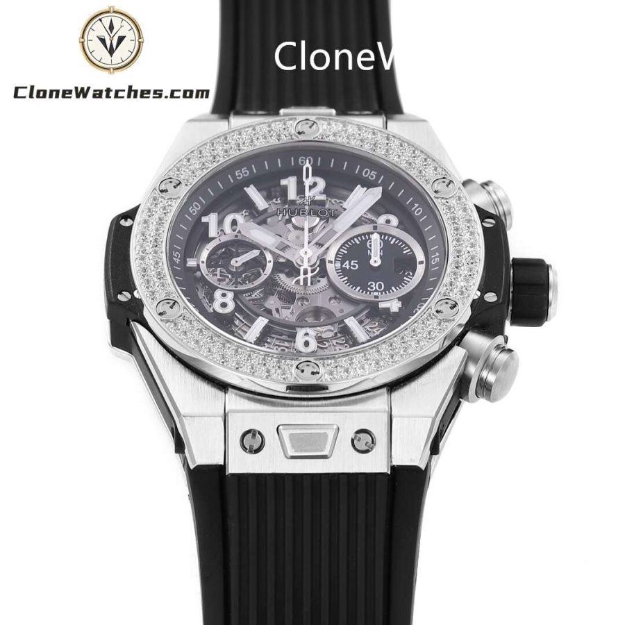 Hublot Super Clone Watches 1:1 Big Bang Unico Titanium Diamonds 42mm 441.NX.1171.RX.1104 - Image 3