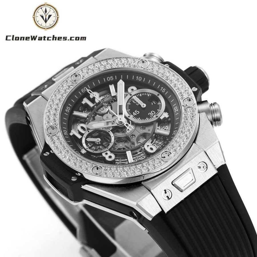 Hublot Super Clone Watches 1:1 Big Bang Unico Titanium Diamonds 42mm 441.NX.1171.RX.1104 - Image 5