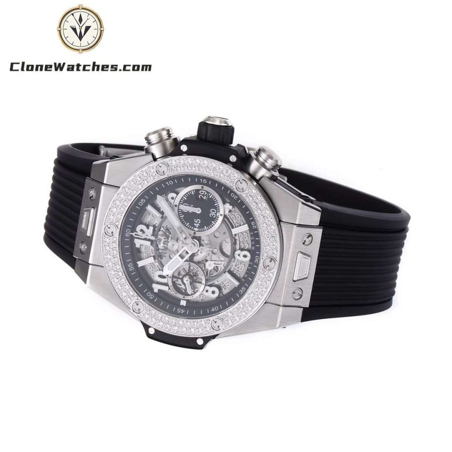 Hublot Super Clone Watches 1:1 Big Bang Unico Titanium Diamonds 42mm 441.NX.1171.RX.1104 - Image 6