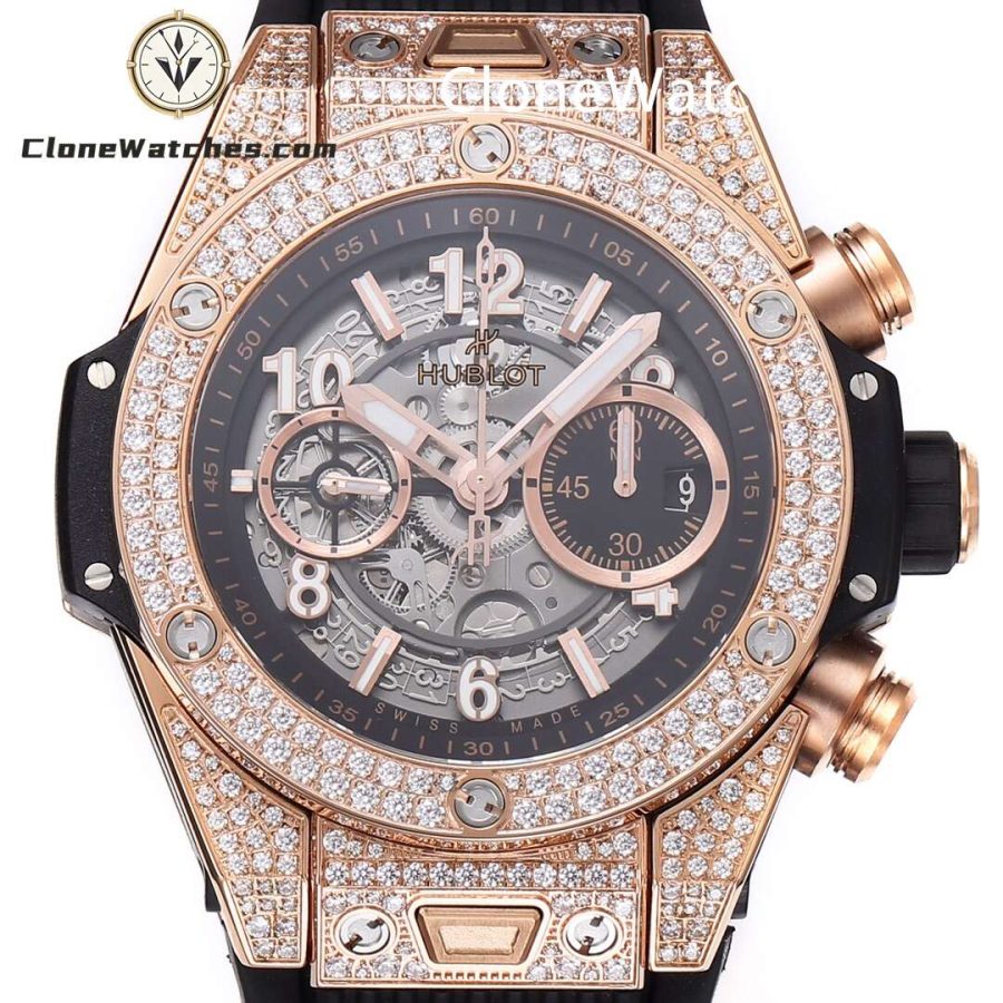 Hublot Super Clone Watches 1:1 Big Bang Unico King Gold Pavé 42 mm 441.OX.1181.RX.1704 - Image 2